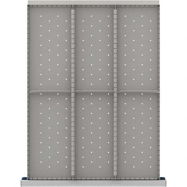 LISTA - 6-Compartment Drawer Divider Layout for 3.15" High Drawers - Americas Industrial Supply