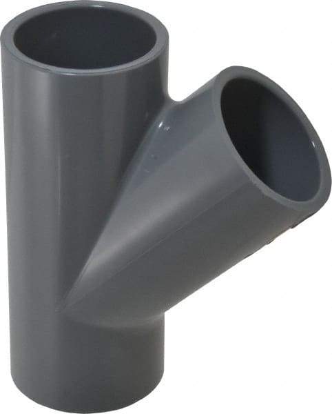 Value Collection - 2" CPVC Plastic Pipe Wye - Schedule 80, Slip End Connections - Americas Industrial Supply
