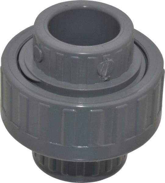 Value Collection - 3/4" CPVC Plastic Pipe Union with EPDM O-Ring - Schedule 80, Slip x Slip End Connections - Americas Industrial Supply