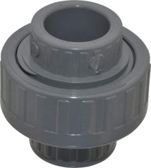 Value Collection - 3/4" CPVC Plastic Pipe Union with EPDM O-Ring - Schedule 80, Slip x Slip End Connections - Americas Industrial Supply