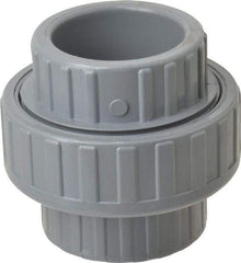 Value Collection - 1-1/2" CPVC Plastic Pipe Union with EPDM O-Ring - Schedule 80, Slip x Slip End Connections - Americas Industrial Supply