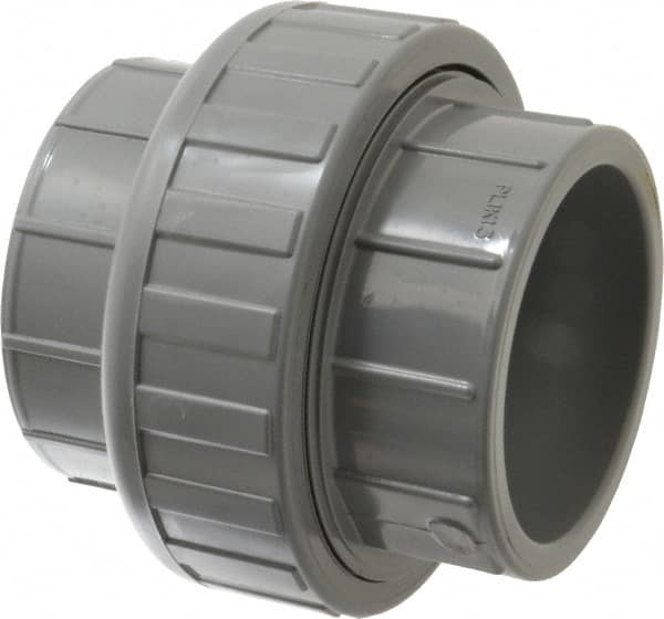 Value Collection - 3" CPVC Plastic Pipe Union with EPDM O-Ring - Schedule 80, Slip x Slip End Connections - Americas Industrial Supply
