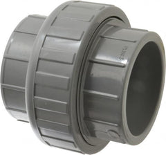 Value Collection - 3" CPVC Plastic Pipe Union with EPDM O-Ring - Schedule 80, Slip x Slip End Connections - Americas Industrial Supply