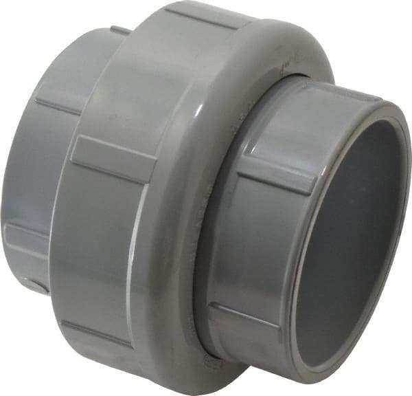 Value Collection - 4" CPVC Plastic Pipe Union with EPDM O-Ring - Schedule 80, Slip x Slip End Connections - Americas Industrial Supply