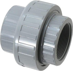 Value Collection - 2" CPVC Plastic Pipe Union with EPDM O-Ring - Schedule 80, FIPT x FIPT End Connections - Americas Industrial Supply
