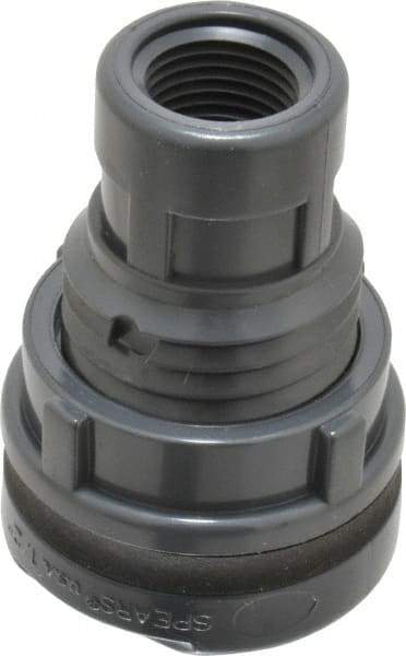 Value Collection - 1/2" PVC Plastic Pipe Bulkhead Tank Adapter - Schedule 80, Slip x FIPT End Connections - Americas Industrial Supply
