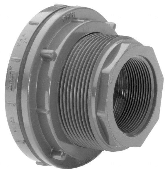 Value Collection - 4" CPVC Plastic Pipe Bulkhead Tank Adapter - Schedule 80, FIPT x FIPT End Connections - Americas Industrial Supply