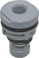Value Collection - 1/2" CPVC Plastic Pipe Bulkhead Tank Adapter - Schedule 80, FIPT x FIPT End Connections - Americas Industrial Supply