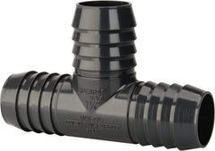 Value Collection - 1-1/4" Barb, Multiple Barbed Tube Insert Tee - PVC, Male - Americas Industrial Supply