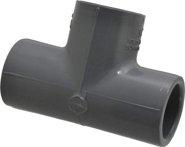 Value Collection - 3/4" CPVC Plastic Pipe Tee - Schedule 80, Slip x Slip x Slip End Connections - Americas Industrial Supply