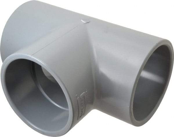 Value Collection - 4" CPVC Plastic Pipe Tee - Schedule 80, Slip x Slip x Slip End Connections - Americas Industrial Supply