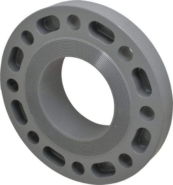 Value Collection - 4" CPVC Plastic Pipe Flange (One Piece) - Slip End Connections - Americas Industrial Supply