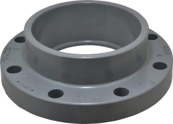 Value Collection - 6" CPVC Plastic Pipe Flange (One Piece) - Slip End Connections - Americas Industrial Supply