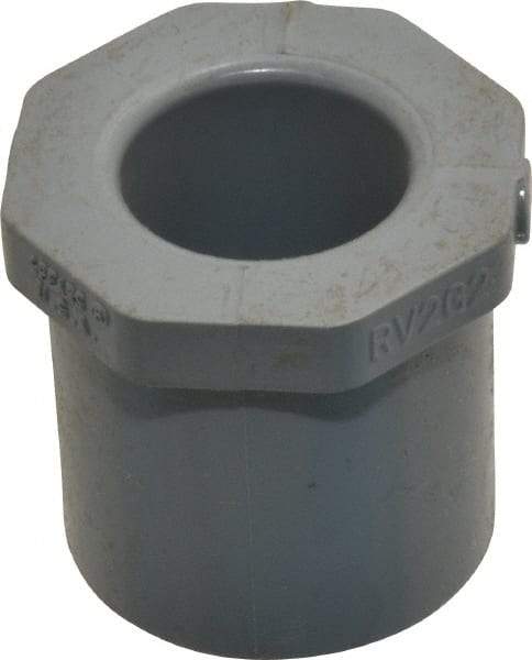 Value Collection - 1 x 1/2" CPVC Plastic Pipe Bushing - Schedule 80, Spig x Slip End Connections - Americas Industrial Supply