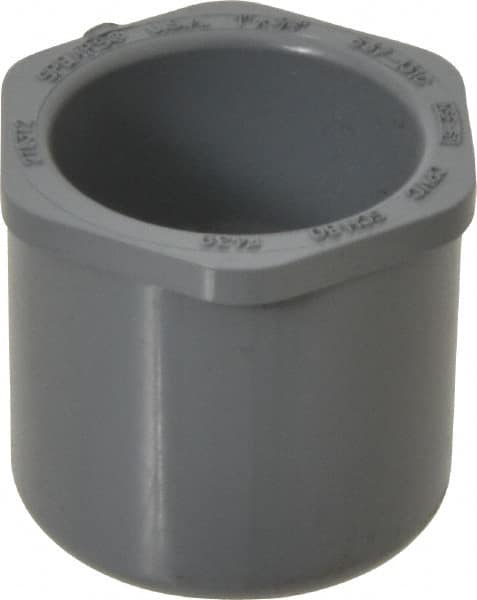 Value Collection - 1 x 3/4" CPVC Plastic Pipe Bushing - Schedule 80, Spig x Slip End Connections - Americas Industrial Supply