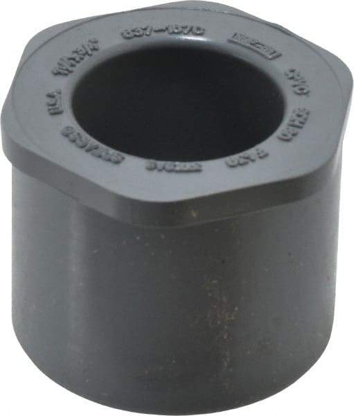 Value Collection - 1-1/4 x 3/4" CPVC Plastic Pipe Bushing - Schedule 80, Spig x Slip End Connections - Americas Industrial Supply