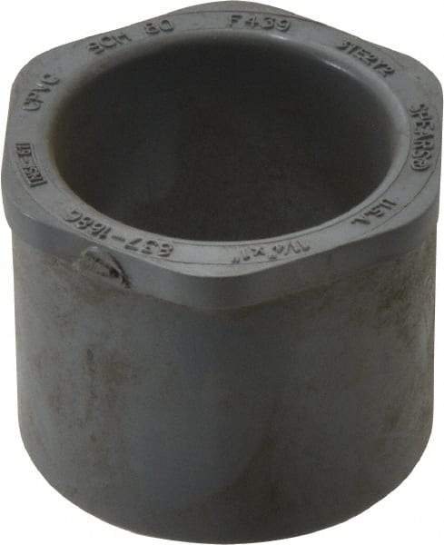 Value Collection - 1-1/4 x 1" CPVC Plastic Pipe Bushing - Schedule 80, Spig x Slip End Connections - Americas Industrial Supply