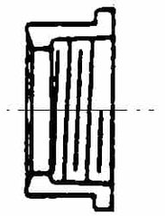 B&K Mueller - 6 x 4", PVC Drain, Waste & Vent Pipe Flush Bushing - Spig x SJ - Americas Industrial Supply