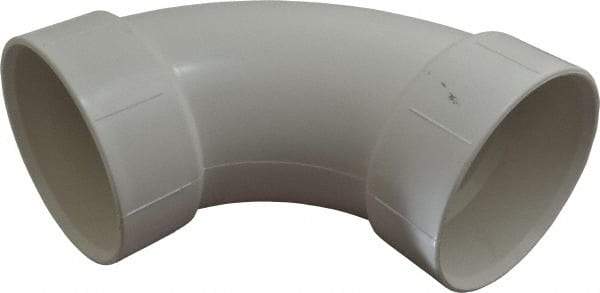 B&K Mueller - 4", PVC Drain, Waste & Vent Pipe 90 Elbow - Hub x Hub - Americas Industrial Supply