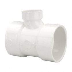 B&K Mueller - 3 x 3 x 1-1/2", PVC Drain, Waste & Vent Pipe Reducing Sanitary Tee - Hub x Hub x Hub - Americas Industrial Supply