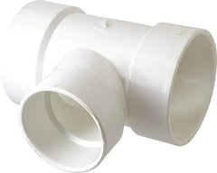 B&K Mueller - 4 x 4 x 3", PVC Drain, Waste & Vent Pipe Reducing Sanitary Tee - Hub x Hub x Hub - Americas Industrial Supply