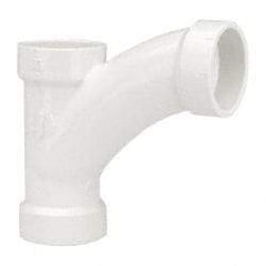 B&K Mueller - 1-1/2", PVC Drain, Waste & Vent Pipe Combination TY - Hub x Hub x Hub - Americas Industrial Supply