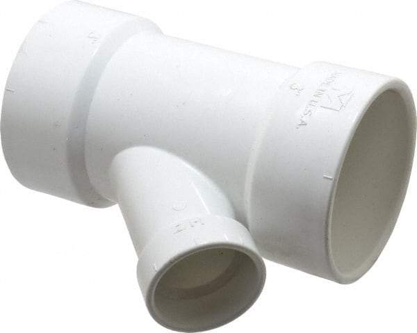B&K Mueller - 3 x 3 x 1-1/2", PVC Drain, Waste & Vent Pipe 45 Wye - Hub x Hub x Hub - Americas Industrial Supply