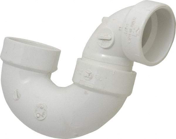 B&K Mueller - 1-1/2", PVC Drain, Waste & Vent Pipe P Trap - Hub x Hub - Americas Industrial Supply