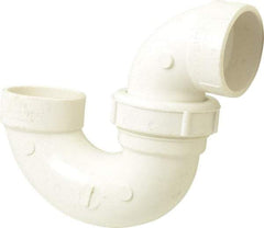B&K Mueller - 1-1/2", PVC Drain, Waste & Vent Pipe P Trap with Union - Hub x Hub - Americas Industrial Supply