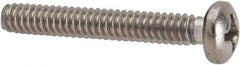 Value Collection - #6-32 UNC, 1" Length Under Head Phillips Drive Machine Screw - Pan Head, Grade 316 Stainless Steel, Uncoated, Without Washer - Americas Industrial Supply