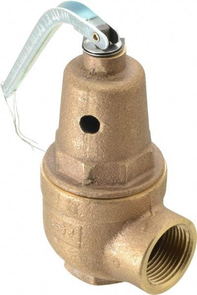 Conbraco - 3/4" Inlet, 1" Outlet, ASME Section IV Safety Relief Valve - 30 Max psi, Bronze, 970,000 BTUs - Americas Industrial Supply