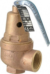 Conbraco - 3/4" Inlet, 1" Outlet, ASME Section IV Safety Relief Valve - 50 Max psi, Bronze, 1,418,000 BTUs - Americas Industrial Supply