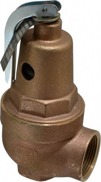 Conbraco - 1" Inlet, 1-1/4" Outlet, ASME Section IV Safety Relief Valve - 30 Max psi, Bronze, 1,570,000 BTUs - Americas Industrial Supply