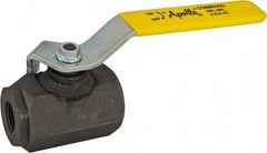 Apollo - 1/2" Pipe, Full Port, Carbon Steel Standard Ball Valve - 2 Piece, Inline - One Way Flow, FNPT x FNPT Ends, Lever Handle, 3,000 WOG - Americas Industrial Supply
