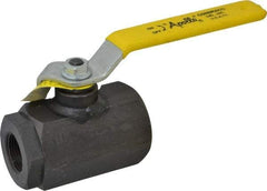 Apollo - 1" Pipe, Full Port, Cast Iron Standard Ball Valve - 2 Piece, Inline - One Way Flow, FNPT x FNPT Ends, Lever Handle, 3,000 WOG - Americas Industrial Supply