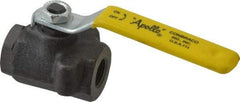 Apollo - 3/8" Pipe, Standard Port, Carbon Steel Standard Ball Valve - 2 Piece, Inline - One Way Flow, FNPT x FNPT Ends, Lever Handle, 2,000 WOG, 150 WSP - Americas Industrial Supply