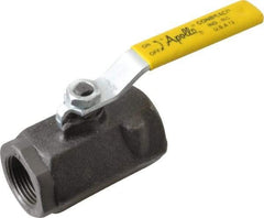 Apollo - 1" Pipe, Standard Port, Carbon Steel Standard Ball Valve - 2 Piece, Inline - One Way Flow, FNPT x FNPT Ends, Lever Handle, 2,000 WOG, 150 WSP - Americas Industrial Supply