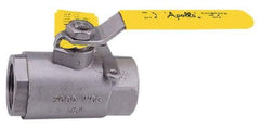 Apollo - 2-1/2" Pipe, Stainless Steel Standard Ball Valve - 2 Piece, Inline - One Way Flow, FNPT x FNPT Ends, Lever Handle, 1,000 WOG, 150 WSP - Americas Industrial Supply