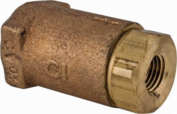 Conbraco - 1/4" Bronze Check Valve - Inline, FNPT x FNPT - Americas Industrial Supply