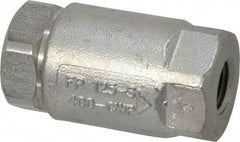 Conbraco - 1/4" Stainless Steel Check Valve - Inline, FNPT x FNPT - Americas Industrial Supply