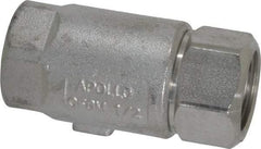 Conbraco - 1/2" Stainless Steel Check Valve - Inline, FNPT x FNPT - Americas Industrial Supply