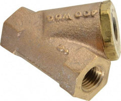 Conbraco - 1/4" Pipe, FNPT Ends, Cast Bronze Y-Strainer - 400 psi WOG Rating - Americas Industrial Supply