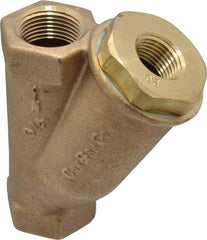 Conbraco - 3/4" Pipe, FNPT Ends, Cast Bronze Y-Strainer - 400 psi WOG Rating - Americas Industrial Supply