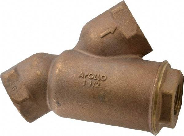 Conbraco - 1-1/2" Pipe, FNPT Ends, Cast Bronze Y-Strainer - 400 psi WOG Rating - Americas Industrial Supply