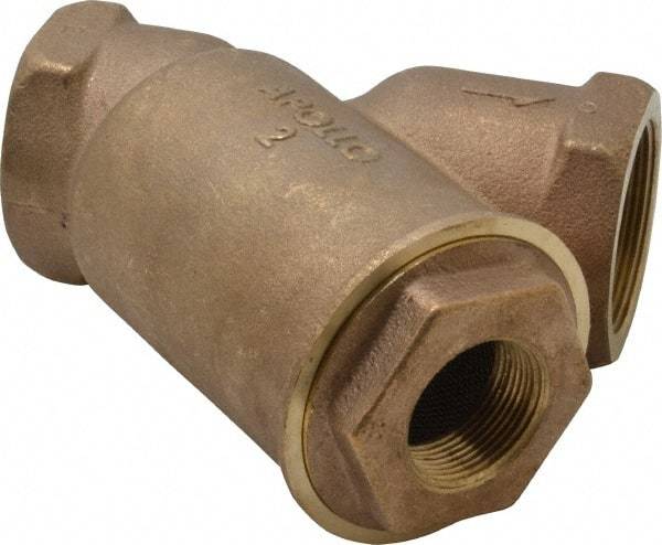 Conbraco - 2" Pipe, FNPT Ends, Cast Bronze Y-Strainer - 400 psi WOG Rating - Americas Industrial Supply