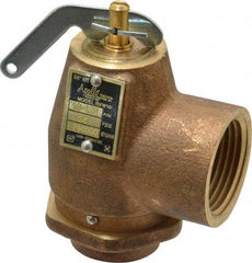 Conbraco - 3/4" Inlet, 1" Outlet, ASME Safety Relief Valve - 35 Max psi, Bronze, 790,000 BTUs - Americas Industrial Supply