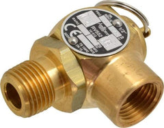 Conbraco - 1/2" Inlet, 1/2" Outlet, ASME Safety Relief Valve - 35 Max psi, Bronze, 275,000 BTUs - Americas Industrial Supply