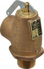 Conbraco - 3/4" Inlet, 3/4" Outlet, ASME Low Pressure Steam Heating Relief Valve - 15 Max psi, Bronze, 475 Lb per Hour - Americas Industrial Supply