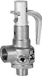 Conbraco - 1-1/4" Inlet, 1-1/2" Outlet, High Pressure Safety Relief Valve - 150 Max psi, Bronze, 4,236 Lb per Hour - Americas Industrial Supply