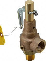 Conbraco - 3/4" Inlet, 1" Outlet, High Pressure Safety Relief Valve - 150 Max psi, Bronze, 1,653 Lb per Hour - Americas Industrial Supply